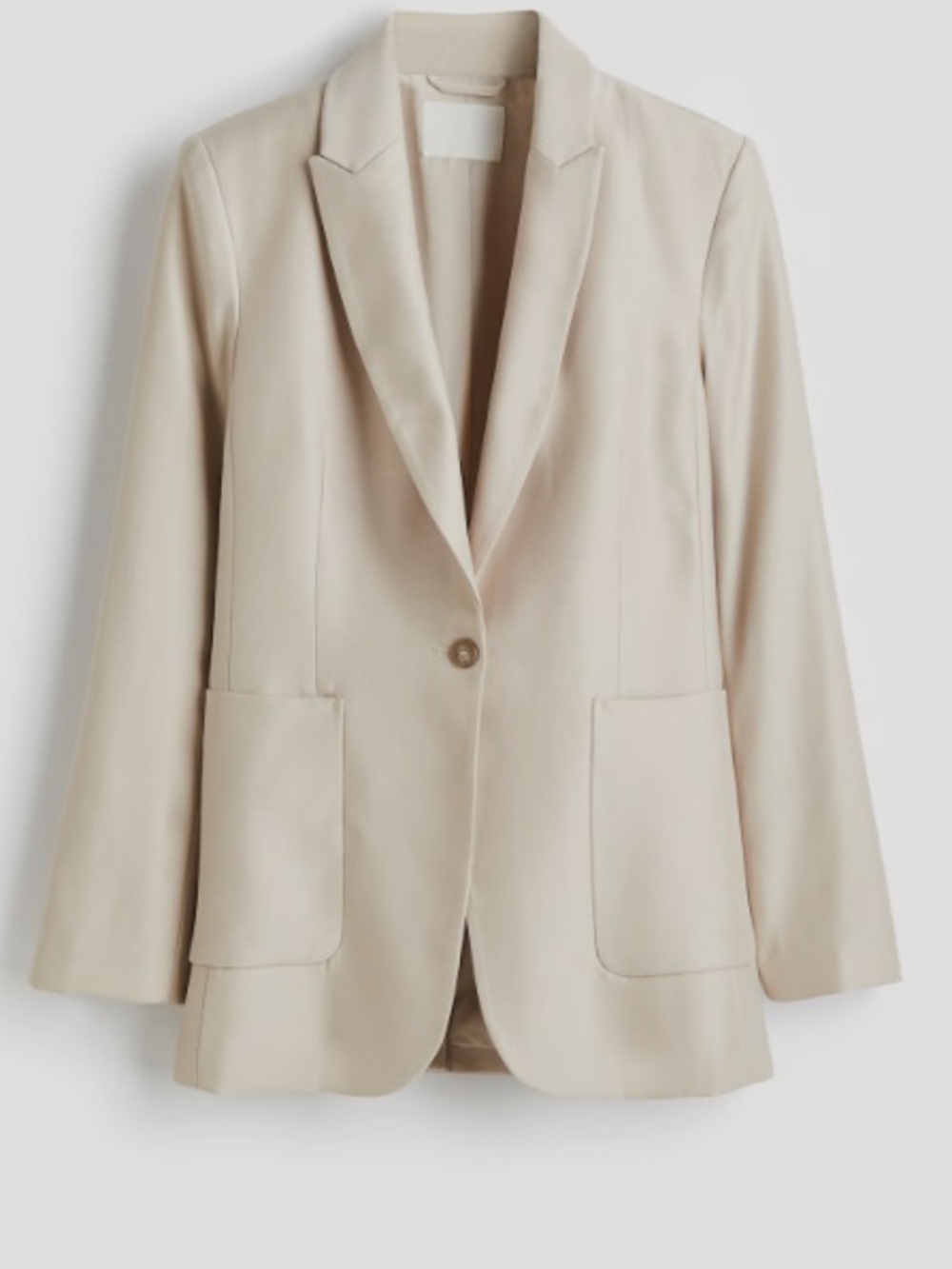 H&M Light Beige Single-Button women's Blazer